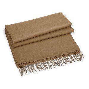 Beechfield Unisex Classic Woven Oversized Scarf / Biscuit